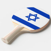 Raquette De Ping Pong Israël drapeau patriotique moderne (Devant Angle)
