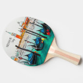 Raquette De Ping Pong Italie Voyage - VENICE aquarelle souvenir (Côté)