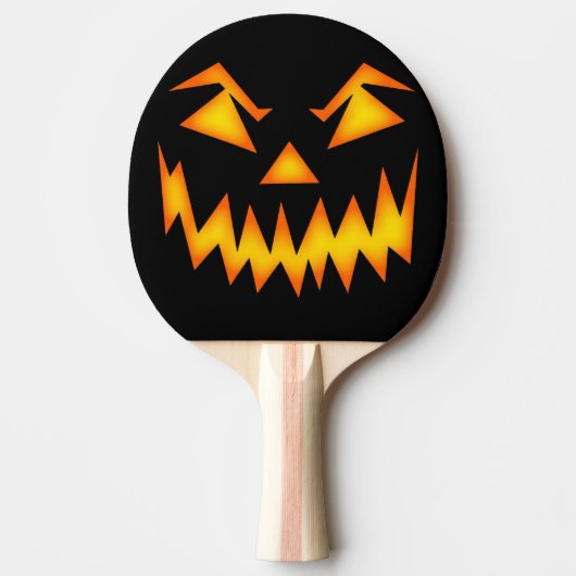 Raquette De Ping Pong Jack-o-lanterne effrayant (Devant)
