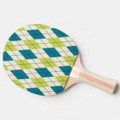 Raquette De Ping Pong Jacquard Bleu Et Vert (Côté)