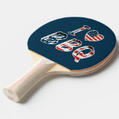 Raquette De Ping Pong J'adore les BBQ (Devant Angle)