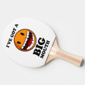 RAQUETTE DE PING PONG "J'AI UN GRAND VISAGE DE BOUCHE (Côté)