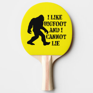 Raquette De Ping Pong J'aime Bigfoot et je ne peux pas Mentir