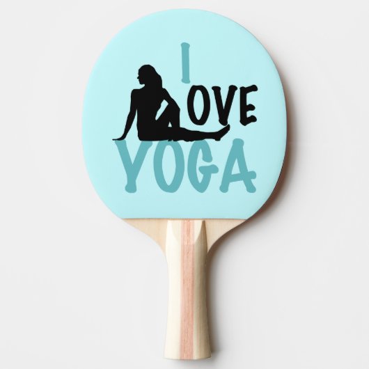 Raquette De Ping Pong J'aime le yoga (Devant)