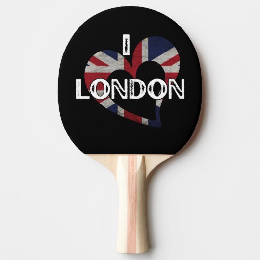RAQUETTE DE PING PONG J'AIME LONDRES (Devant)