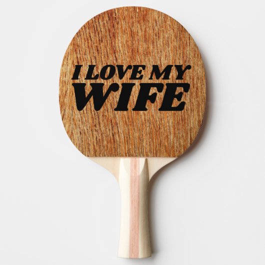 RAQUETTE DE PING PONG J'AIME MA FEMME PING PONG PADDLE (Devant)