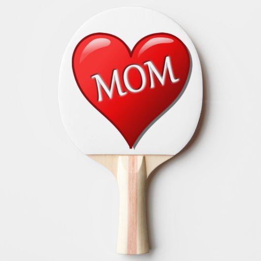 RAQUETTE DE PING PONG J'AIME MÈRE (Devant)