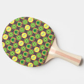 Raquette De Ping Pong Jamahiri ® Libye | Motif africain (Côté)