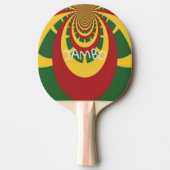 Raquette De Ping Pong Jambo Hakuna Matata Jamaïque Rasta Couleurs spinin (Devant)