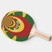 Raquette De Ping Pong Jambo Hakuna Matata Jamaïque Rasta Couleurs spinin (Côté)