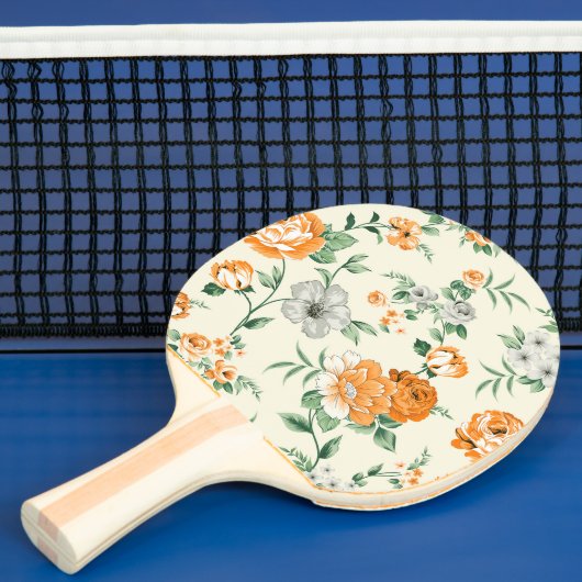 Raquette De Ping Pong Jardin Jaune doux motif floral (Insitu)