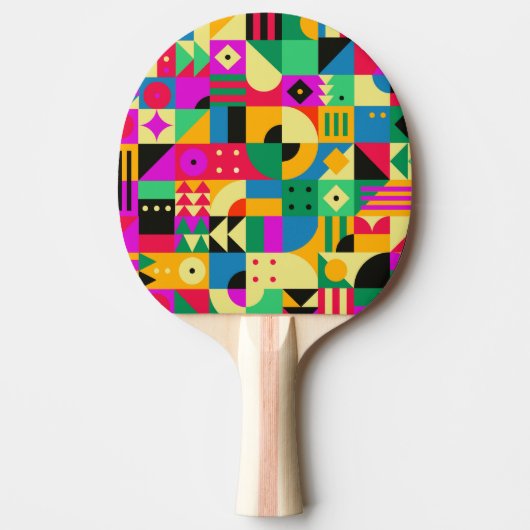 Raquette De Ping Pong Jardin Moderne Abstrait (Devant)