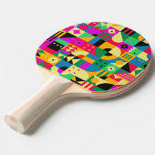 Raquette De Ping Pong Jardin Moderne Abstrait (Devant Angle)