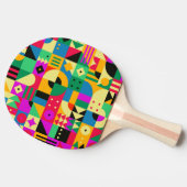 Raquette De Ping Pong Jardin Moderne Abstrait (Côté)