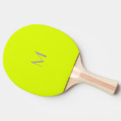 Raquette De Ping Pong jaune fluorescent - ajouter monogramme  (Côté)