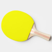 Raquette De Ping Pong Jaune Néon Uni (Côté)