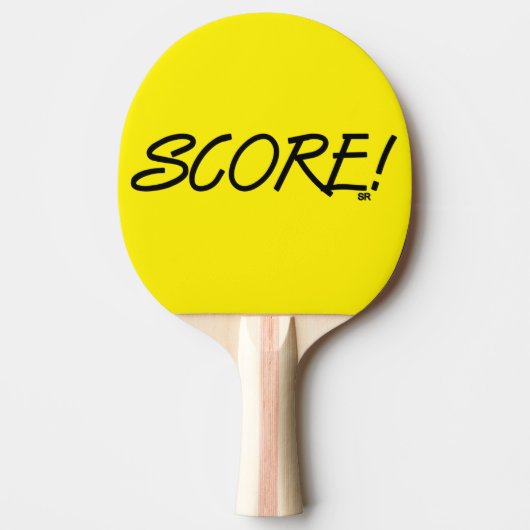 Raquette de ping pong jaune Score (Devant)