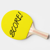 Raquette de ping pong jaune Score (Côté)