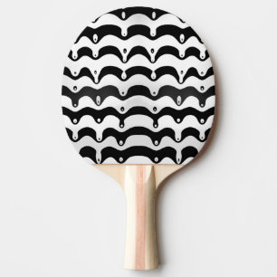 Raquette De Ping Pong Jazzy Black & White Meling Zebra Stripes