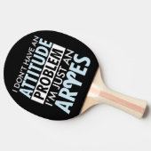 Raquette De Ping Pong Je n'ai pas d'attitude (Côté)