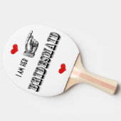 Raquette De Ping Pong Je suis sa servante (Côté)