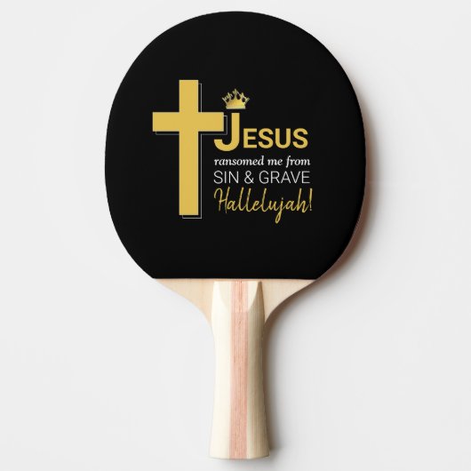 Raquette De Ping Pong JÉSUS Élégant M'A RANSOMÉ Christian (Devant)