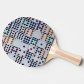 Raquette De Ping Pong Jeu de Dominos (Côté)