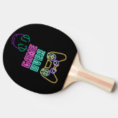 Raquette De Ping Pong Jeu vidéo du cool Neon. (Côté)