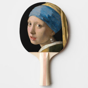 Raquette De Ping Pong Johannes Vermeer - Fille avec une oreille perle