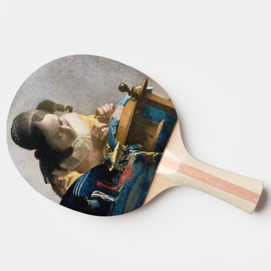 Raquette De Ping Pong Johannes Vermeer - Le Lacemaker (Côté)