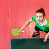 Raquette De Ping Pong Joie Mouchetée Verte