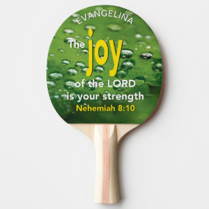 Raquette De Ping Pong Joie Personnalisée Du Seigneur