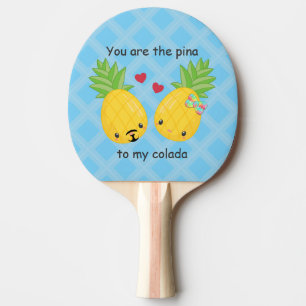 Raquette De Ping Pong Joli ananas Tropical Pina Colada Romantique