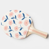 Raquette De Ping Pong Joli Boho Chic Fleurs Rose Motif (Côté)
