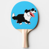 Raquette De Ping Pong Joli Cartoon Bordure Collie Ping Pong Paddle (Dos)