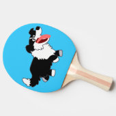 Raquette De Ping Pong Joli Cartoon Bordure Collie Ping Pong Paddle (Côté)