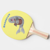 Raquette De Ping Pong Joli dessin animé sur le phoque du Groenland (Côté)