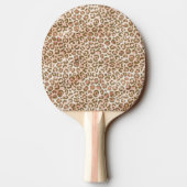 Raquette De Ping Pong Joli Empreinte de léopard Brown Peach (Dos)