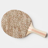 Raquette De Ping Pong Joli Empreinte de léopard Brown Peach (Côté)