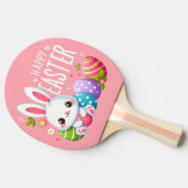 Raquette De Ping Pong Joli lapin de Pâques rose (Côté)