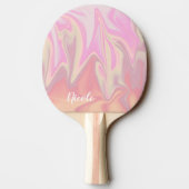 Raquette De Ping Pong Joli marbre rose élégant et moderne (Dos)