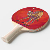 Raquette De Ping Pong Joli Noël Camel En Rouge (Devant Angle)