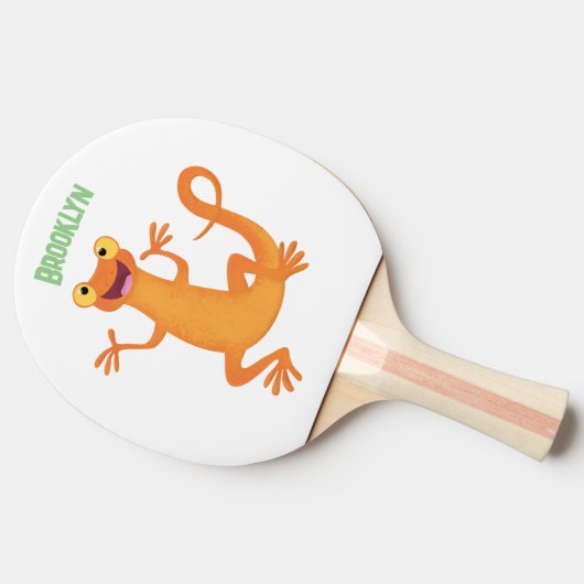 Raquette De Ping Pong Joli triton orangé joyeux (Côté)