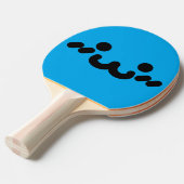 Raquette De Ping Pong Joli Visage Bleu (Devant Angle)