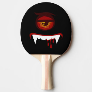 Raquette De Ping Pong Joli visage de monstre de sang