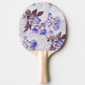 Raquette De Ping Pong Jolie impression de fleurs violettes (Devant)