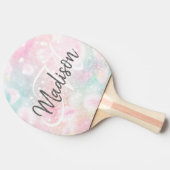 Raquette De Ping Pong Jolie Parties scintillant rose Fille Glamour (Côté)