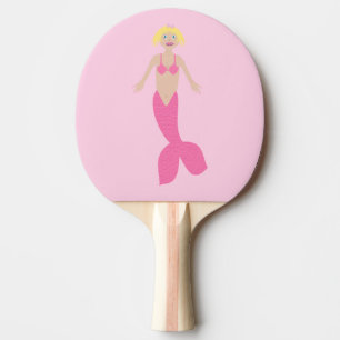 Raquette De Ping Pong Jolie sirène d'Imaginaire rose