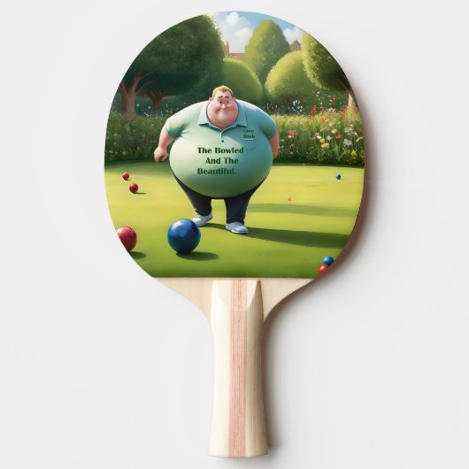 Raquette De Ping Pong Jolly Lawn Bowler Man, (Devant)