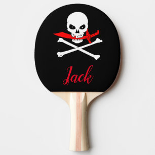 Raquette De Ping Pong Jolly roger personnalisé (Cutlass)Ping Pong Paddle